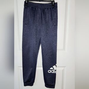 Kids Adidas Dark Blue Sweatpants- Size L (14-16)